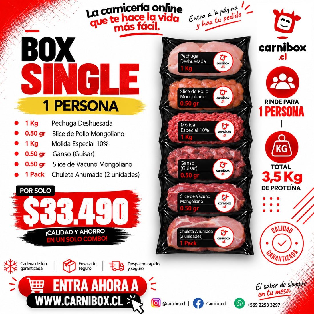 Box Single · 1 persona