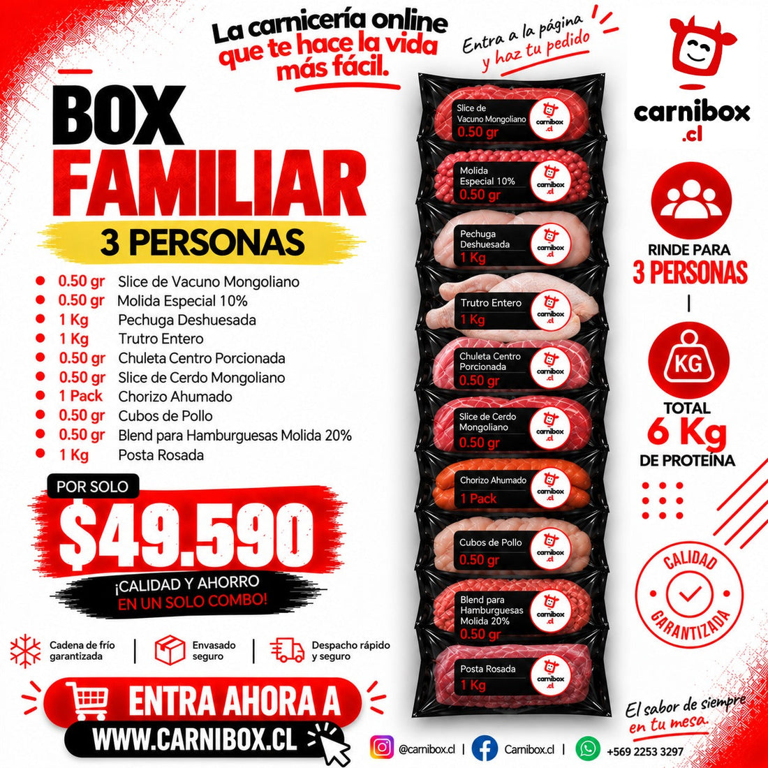 Box Familiar · 3 personas