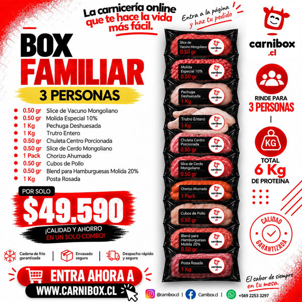 Box Familiar · 3 personas